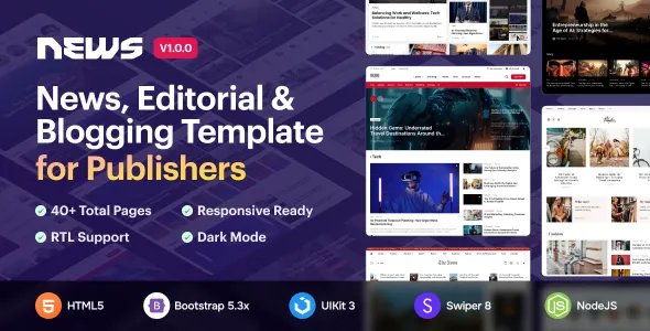 News5 - News &amp; Magazine HTML5 Template