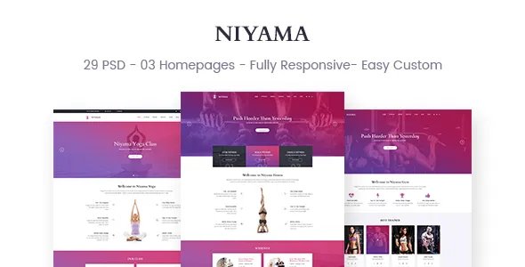 Niyama - Multipurpose Yoga &amp; Gym, Dance HTML5 And Bootstrap Templates