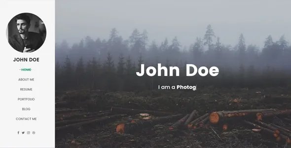 White Space - Personal Portfolio &amp; Resume Template
