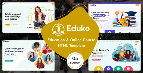 Eduko - Online Course &amp; Education HTML5 Template