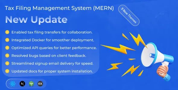 Taxstick - Tax Filing Management System (MERN) v1.2.0