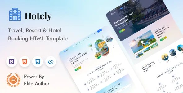 Hotely - Travel &amp; Hotel Boking HTML5 Template