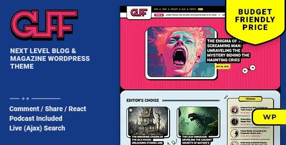 Guff v1.0.1 - Blog &amp; Magazine WordPress Theme