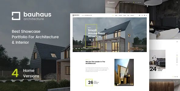 Bauhaus - Architecture &amp; Interior Landing Page HTML Template v1.3.0