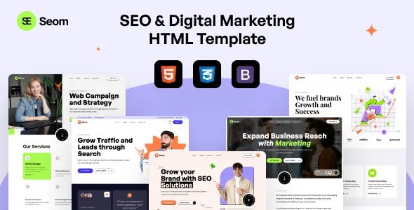 Seom - SEO &amp; digital marketing HTML Template