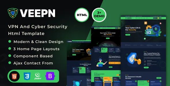 Veepn - VPN &amp; Cloud Services HTML Template