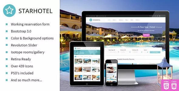Starhotel - Responsive Hotel Booking Template v1.3