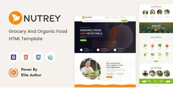 Nutrey - Grocery and Organic Food Shop HTML Template