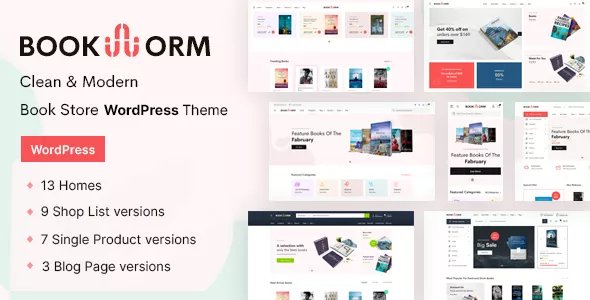 Bookworm - Bookstore &amp; Bookshop WooCommerce Theme v1.2.16