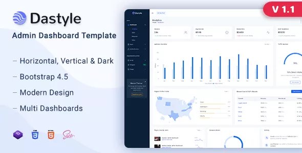 Dastyle - Admin &amp; Dashboard Template v1.1