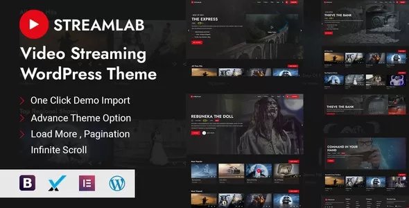 Streamlab - Video Streaming WordPress Theme v3.3
