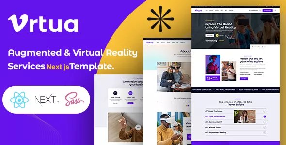 Vrtua - Augmented &amp; Virtual Reality Services HTML Template