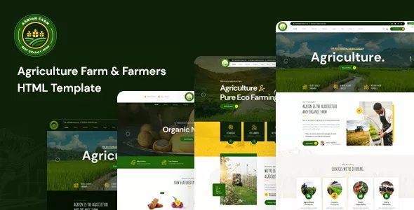Agrion - Agriculture Farm &amp; Farmers HTML Template