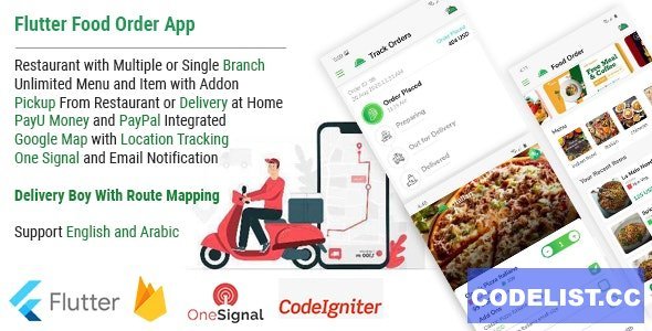 Single Restaurant Food Order Flutter full product Android &amp; IOS + Delivery boy Native Android app v1.0