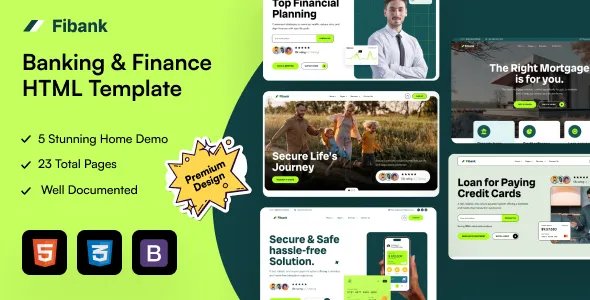 Fibank - Banking &amp; Finance HTML5 Template