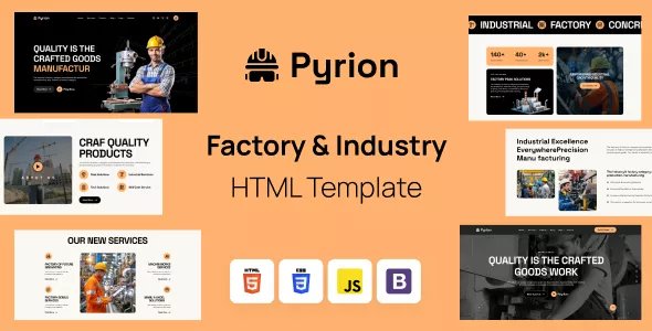 Pyrion - Factory &amp; Industry HTML Template