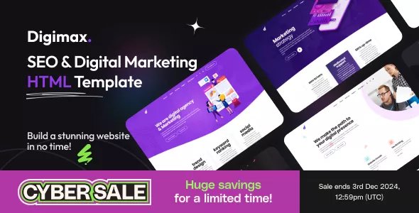 Digimax - SEO &amp; Digital Marketing Agency Template