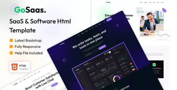 Gosaas - SaaS &amp; Software Startup Template