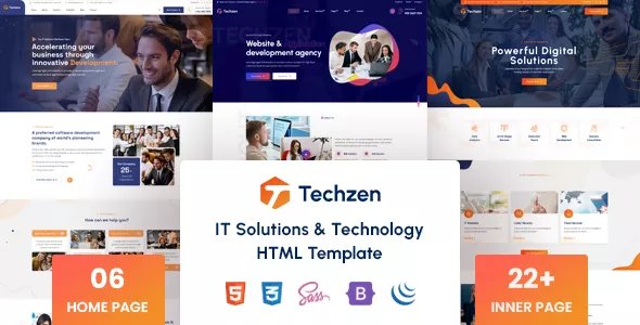 Techzen - IT Solutions &amp; Technology HTML Template