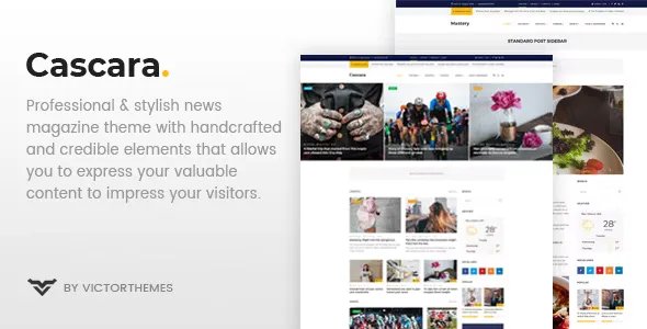 Cascara v1.8 - Blog, News &amp; Magazine WordPress Theme