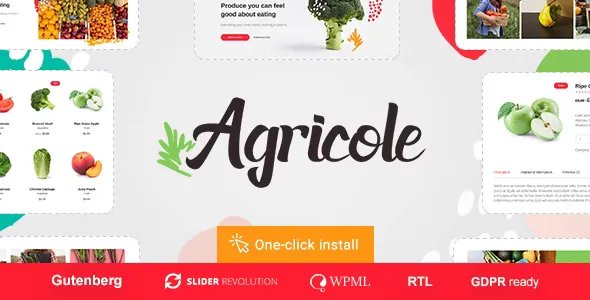 Agricole v1.1.2 - Organic Food &amp; Agriculture WordPress Theme