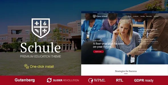 Schule v1.1.9 - School &amp; Education WordPress Theme with LMS