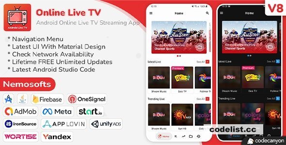 Android Online Live TV Streaming v8.2 - nulled