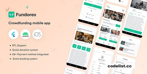Fundorex v1.0.7 - Crowdfunding Platform Flutter Mobile App
