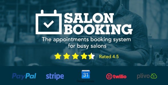 Salon Booking v3.3.8 - Wordpress Plugin