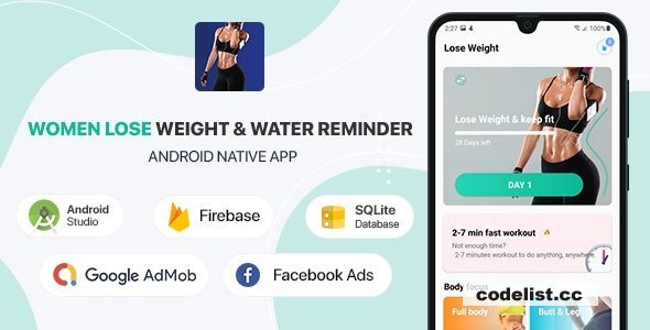 Women Lose Weight &amp; Water Reminder v2.1 - Android (Kotlin)