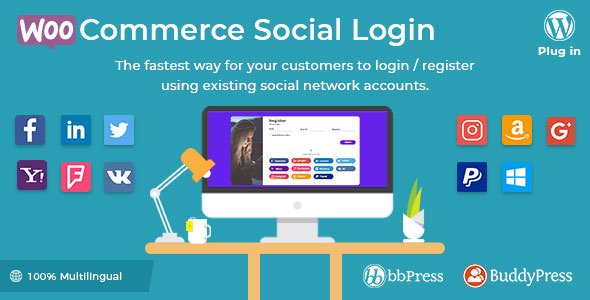 WooCommerce Social Login v2.2.2 - WordPress plugin