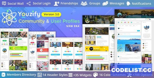 Youzify (formerly Youzer) v3.5.7 - BuddyPress Community &amp; WordPress User Profile Plugin