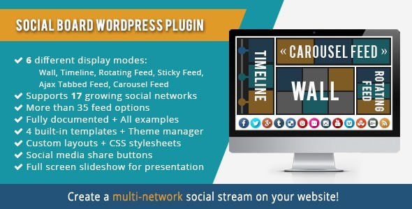 WordPress Social Board v3.9.2