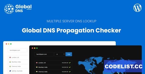 Global DNS v1.3.1 - Multiple Server - DNS Propagation Checker - WP