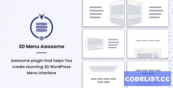 Stunning 3D Off Canvas Menu WordPress Plugin v1.0.2 - 3D Menu Awesome