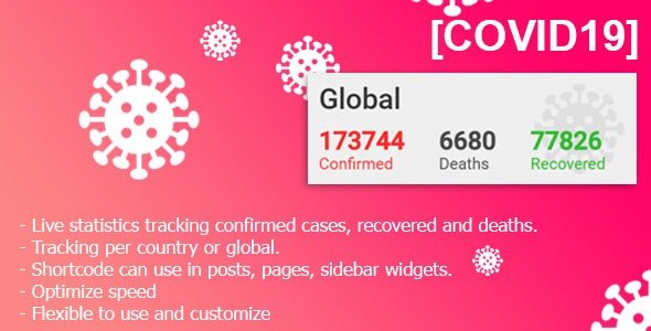 COVID-19 Live Statistics for WordPress v2.0.0