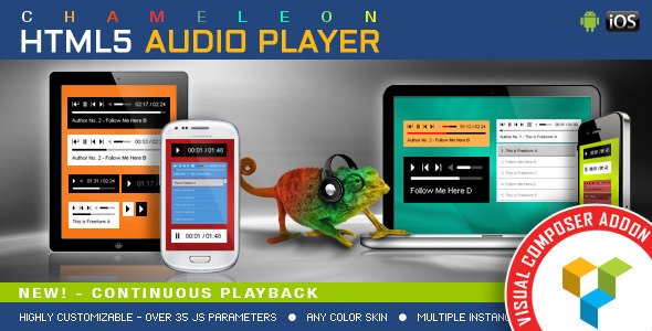 Chameleon Audio Player v1.4.0 - WPBakery Page Builder Addon