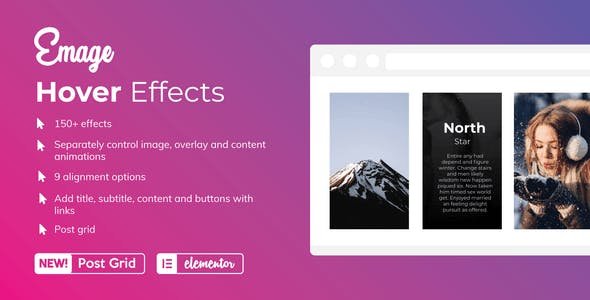 Emage v4.2.0 - Image Hover Effects for Elementor