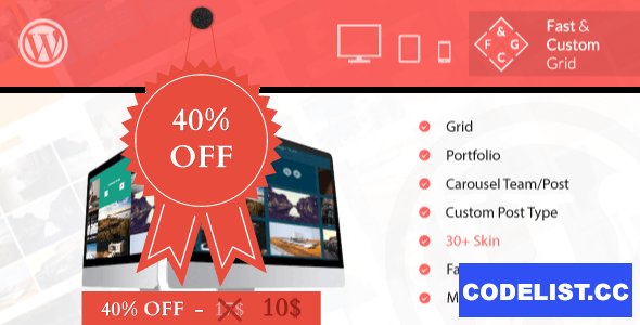 Fast & Custom Grid v1.0 - Wordpress Plugin