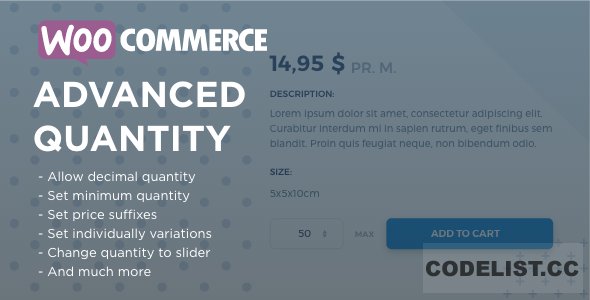 WooCommerce Advanced Quantity v3.0.4