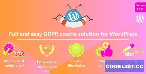 WeePie Cookie Allow v3.2.15 - Easy &amp; Complete Cookie Consent