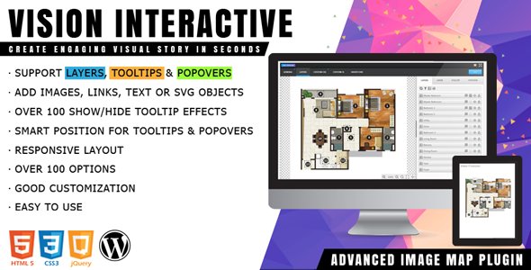 Vision Interactive v1.4.4 - Image Map Builder for WordPress