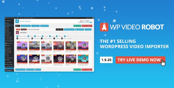 Wordpress Video Robot Plugin v1.12.1