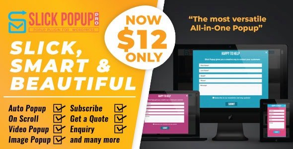 Slick Popup Pro v2.3.6 - WordPress Popup Plugin