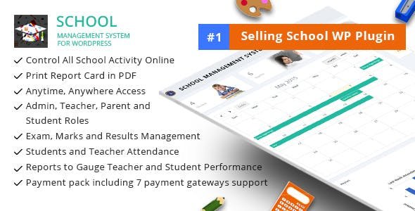 School Management System for Wordpress v80.0