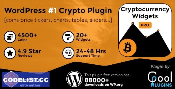 Cryptocurrency Widgets Pro v2.9 - WordPress Crypto Plugin