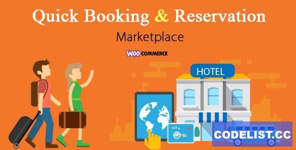 Woocommerce Hotel Reservation &amp; Booking Marketplace v1.0