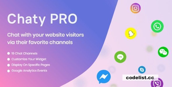 Chaty Pro v3.1.5 – Floating Chat Widget, Contact Icons, Messages, Telegram, Email, SMS, Call Button