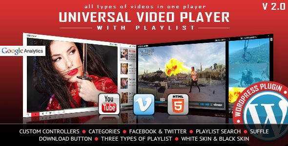Universal Video Player v3.8 - WordPress Plugin