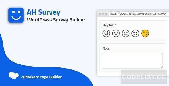 AH Survey v1.8.5 - Survey Builder With Multiple Questions Types